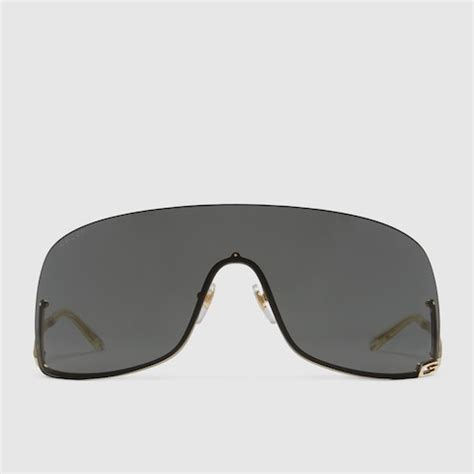 gucci mask frame metal sunglasses|Gucci 53mm designer sunglasses.